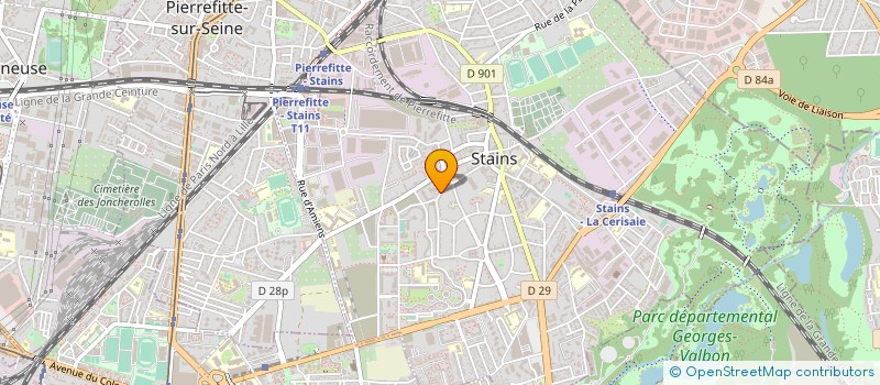 localisation de l'entreprise NOGUINE JEAN ET ROUSSET FRANCOIS à STAINS