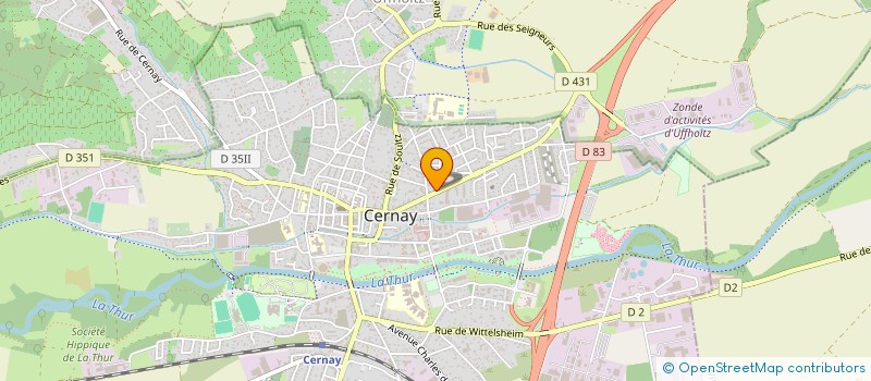 localisation de l'entreprise NOHLYSSE  CERNAY