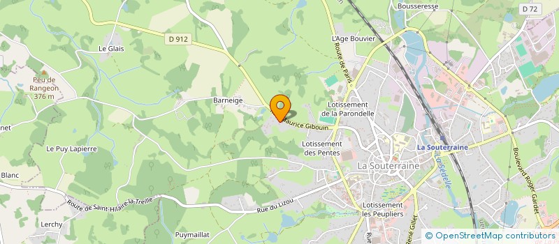 localisation de l'entreprise NOHMATIS 2  LA SOUTERRAINE
