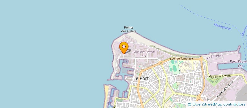 localisation de l'entreprise NOI - NEGOCE OCEAN INDIEN à LE PORT