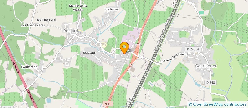 localisation de l'entreprise NOIR & BLANC  PEUJARD