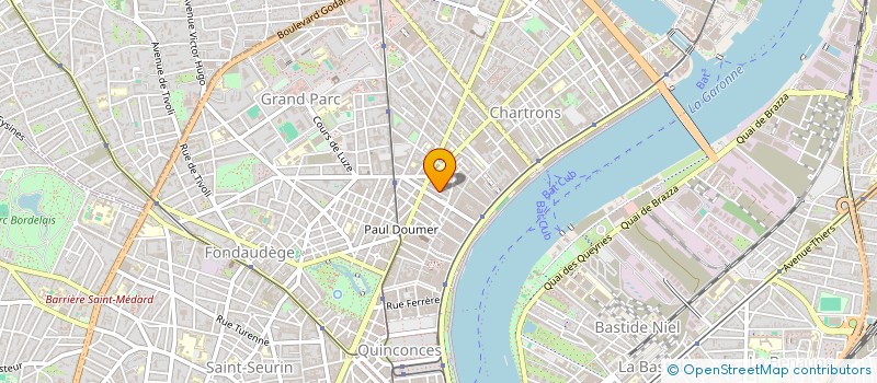 localisation de l'entreprise NOIR ET BLANC DIFFUSION à BORDEAUX