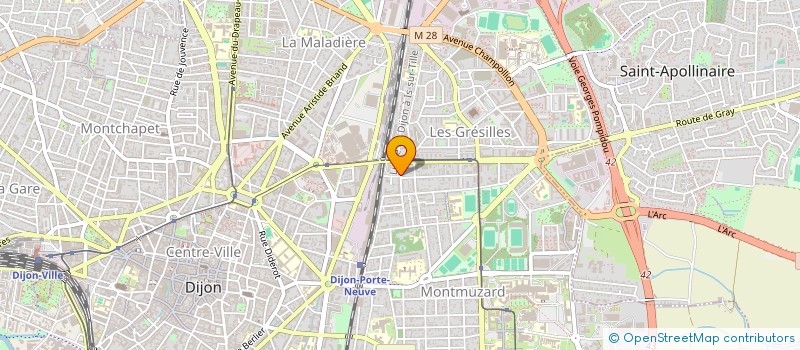 localisation de l'entreprise NOIR ET OR à DIJON