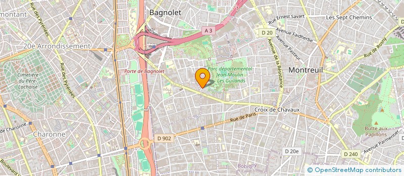 localisation de l'entreprise NOIR LIQUIDE à MONTREUIL