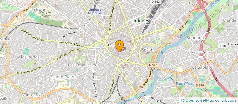 localisation de l'entreprise NOIR LUMIA  LIMOGES