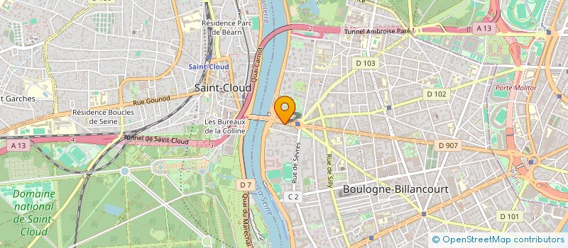 localisation de l'entreprise NOIR MAT à BOULOGNE-BILLANCOURT