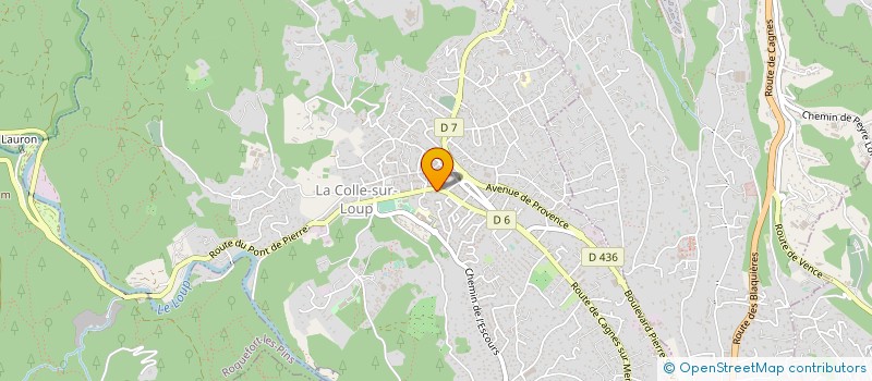 localisation de l'entreprise NOIR SUR BLANC à LA COLLE-SUR-LOUP