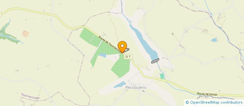 localisation de l'entreprise NOIRAC à PESSOULENS