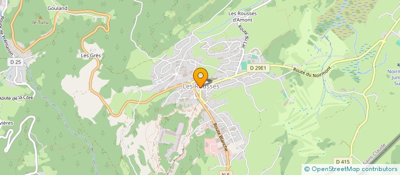 localisation de l'entreprise NOIRMONT SPORTS à LES ROUSSES