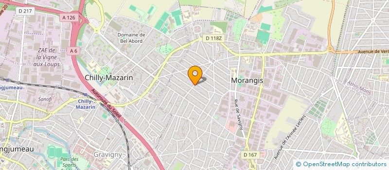localisation de l'entreprise NOIROT TOITURE à MORANGIS
