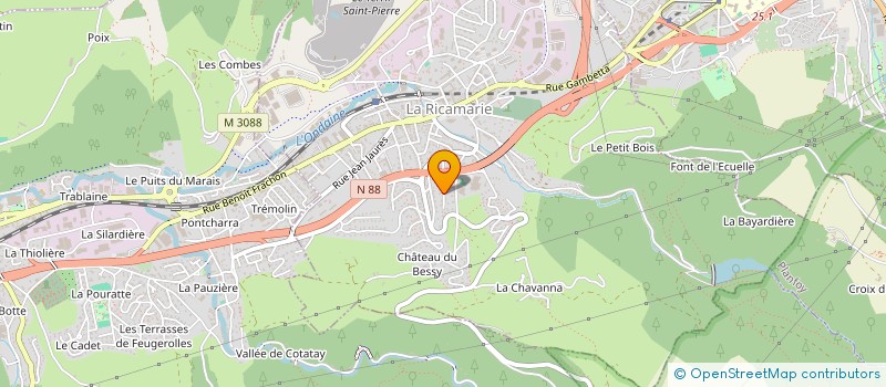 localisation de l'entreprise NOISETTE  LA RICAMARIE