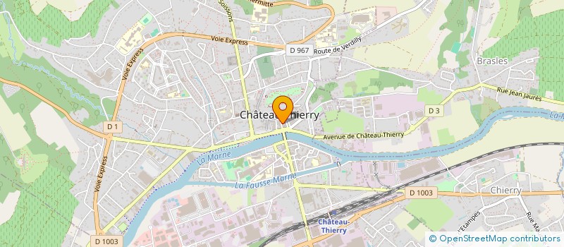 localisation de l'entreprise NOISETTE à CHATEAU-THIERRY