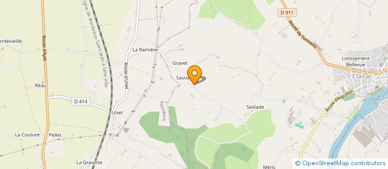 localisation de l'entreprise NOISETTE DE CLAIRAC  CLAIRAC