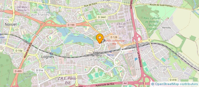 localisation de l'entreprise NOISIEL FOOT ACADEMY à TORCY