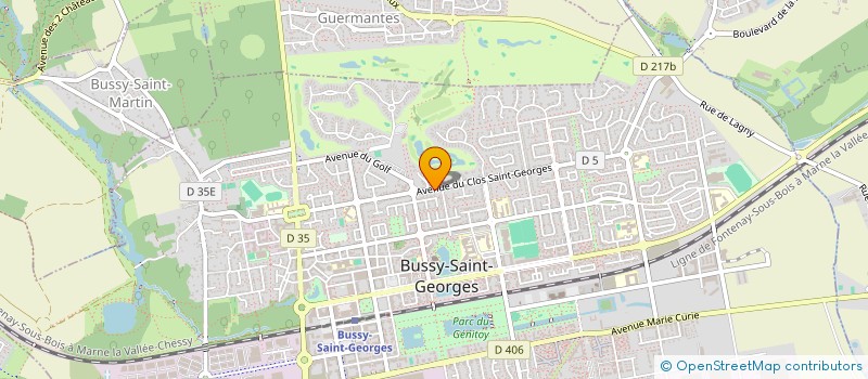 localisation de l'entreprise NOISIEL RESIDENCES  BUSSY-SAINT-GEORGES