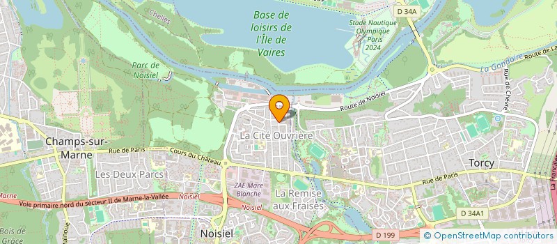 localisation de l'entreprise NOISIEL VILLE HISTOIRE à NOISIEL