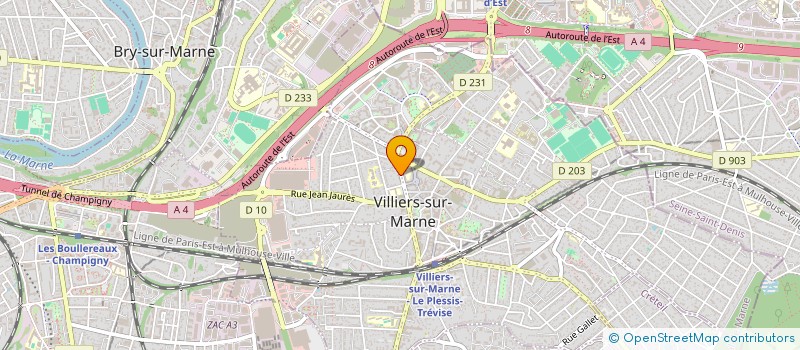 localisation de l'entreprise NOISY 35 UNIV  VILLIERS-SUR-MARNE