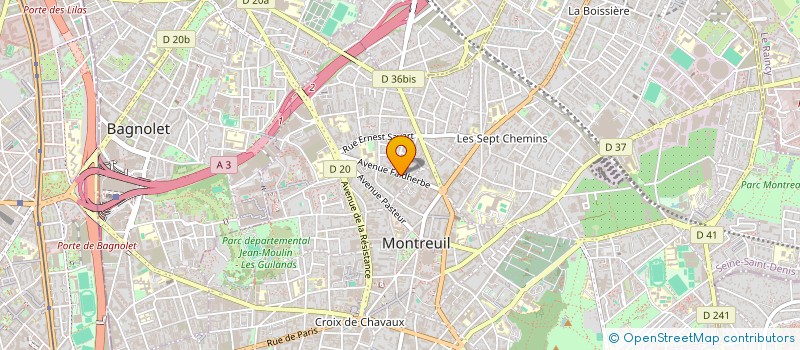 localisation de l'entreprise NOISY à MONTREUIL