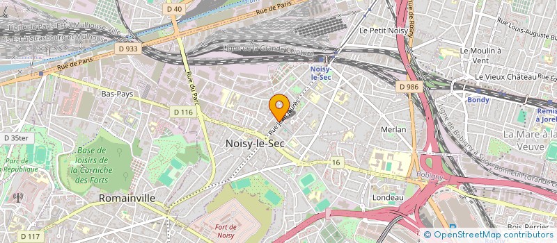 localisation de l'entreprise NOISY AUTOMOBILES à NOISY-LE-SEC