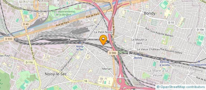 localisation de l'entreprise NOISY DEPOT à NOISY-LE-SEC