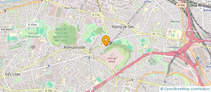 localisation de l'entreprise NOISY LE SEC ENVIRONNEMENT  NOISY-LE-SEC