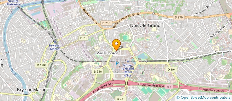 localisation de l'entreprise NOISY TEAM à NOISY-LE-GRAND