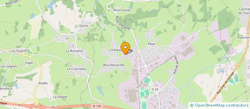 localisation de l'entreprise NOIZAT ET FILS à GUERET