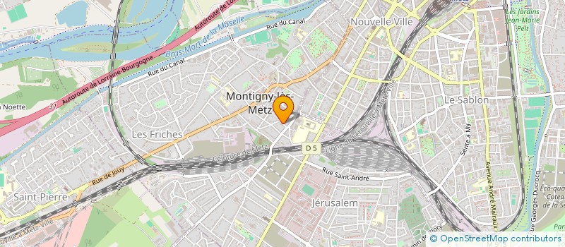 localisation de l'entreprise NOJAC à MONTIGNY-LES-METZ