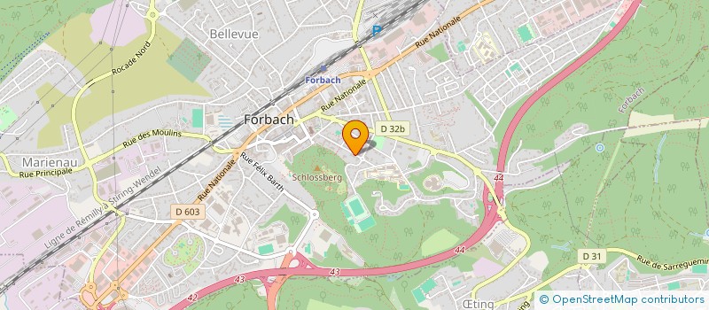 localisation de l'entreprise NOKI  FORBACH