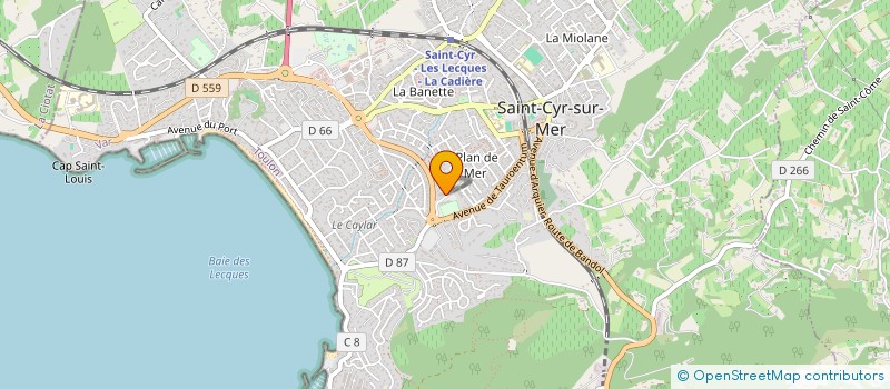 localisation de l'entreprise NOKI à SAINT-CYR-SUR-MER
