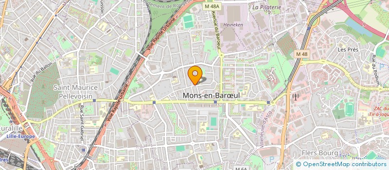 localisation de l'entreprise NOKNOT à MONS-EN-BARŒUL