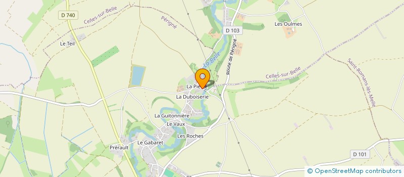 localisation de l'entreprise NOLA 87 à PERIGNE