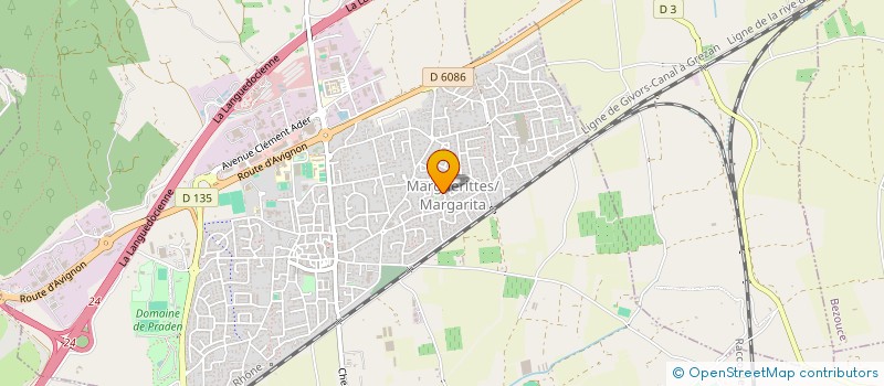 localisation de l'entreprise NOLA.  MARGUERITTES