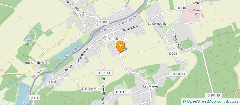 localisation de l'entreprise NOLA H LOCATIONS à SOREL-MOUSSEL