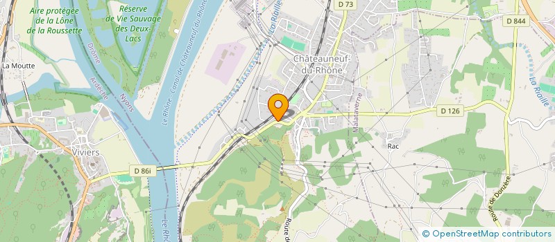 localisation de l'entreprise NOLA IMMOBILIER  CHATEAUNEUF-DU-RHONE