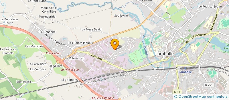 localisation de l'entreprise NOLACA  LAMBALLE-ARMOR