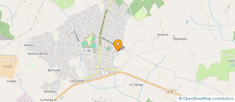 localisation de l'entreprise NOLAJENN THE  SURZUR