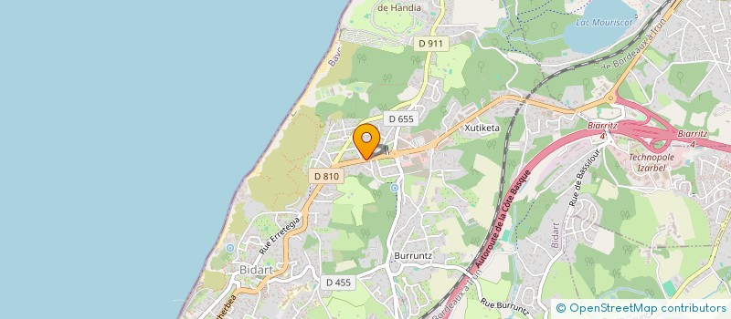 localisation de l'entreprise NOLAN à BIDART