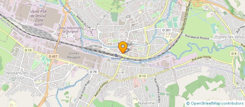 localisation de l'entreprise NOLANCLEMENCE  VESOUL