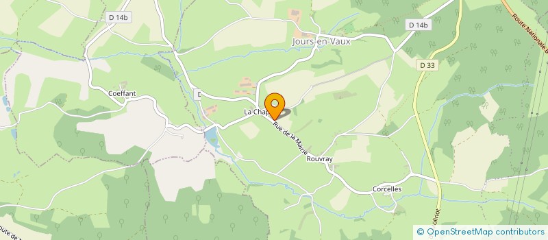 localisation de l'entreprise NOLAY RANDONNEES PEDESTRES  NOLAY