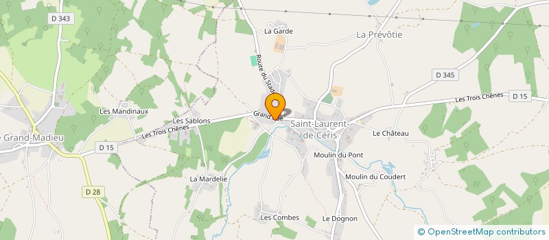 localisation de l'entreprise NOLAYA à LUSSAC