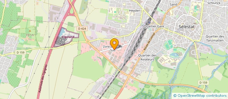 localisation de l'entreprise NOLDEX  SELESTAT