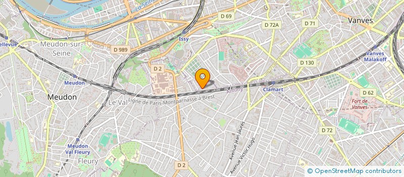 localisation de l'entreprise NOLEID à CLAMART