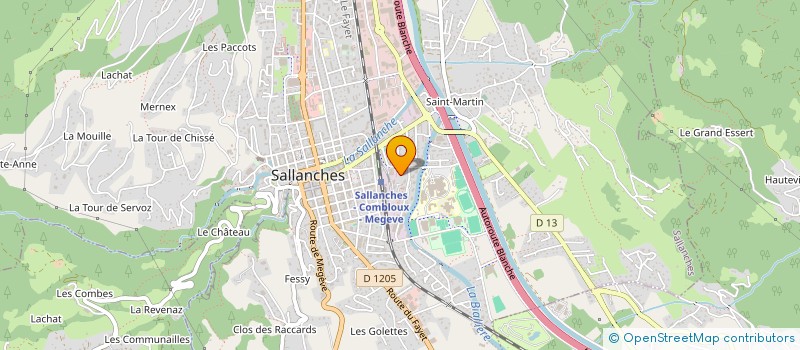 localisation de l'entreprise NOLELI à SALLANCHES