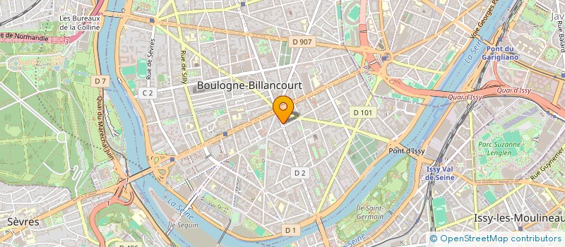 localisation de l'entreprise NOLEMA AUDITION  BOULOGNE-BILLANCOURT