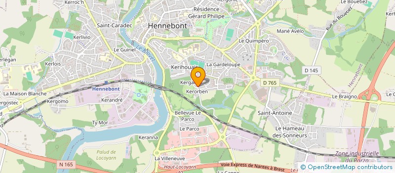 localisation de l'entreprise NOLIA  HENNEBONT