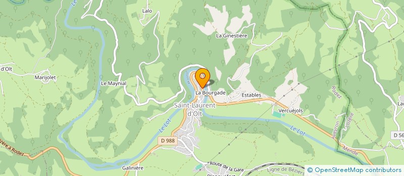 localisation de l'entreprise NOLINE  SAINT LAURENT D'OLT