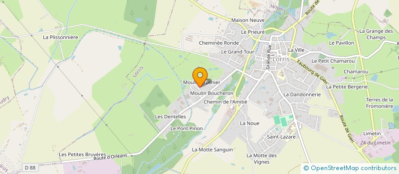 localisation de l'entreprise NOLLET PAYSAGE à LORRIS