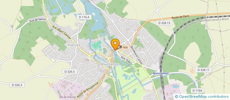 localisation de l'entreprise NOLLIBOG SAS à MAINTENON