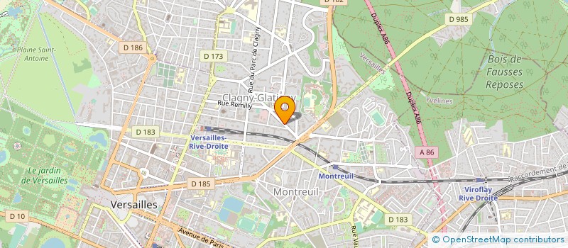 localisation de l'entreprise NOLLINGER à VERSAILLES